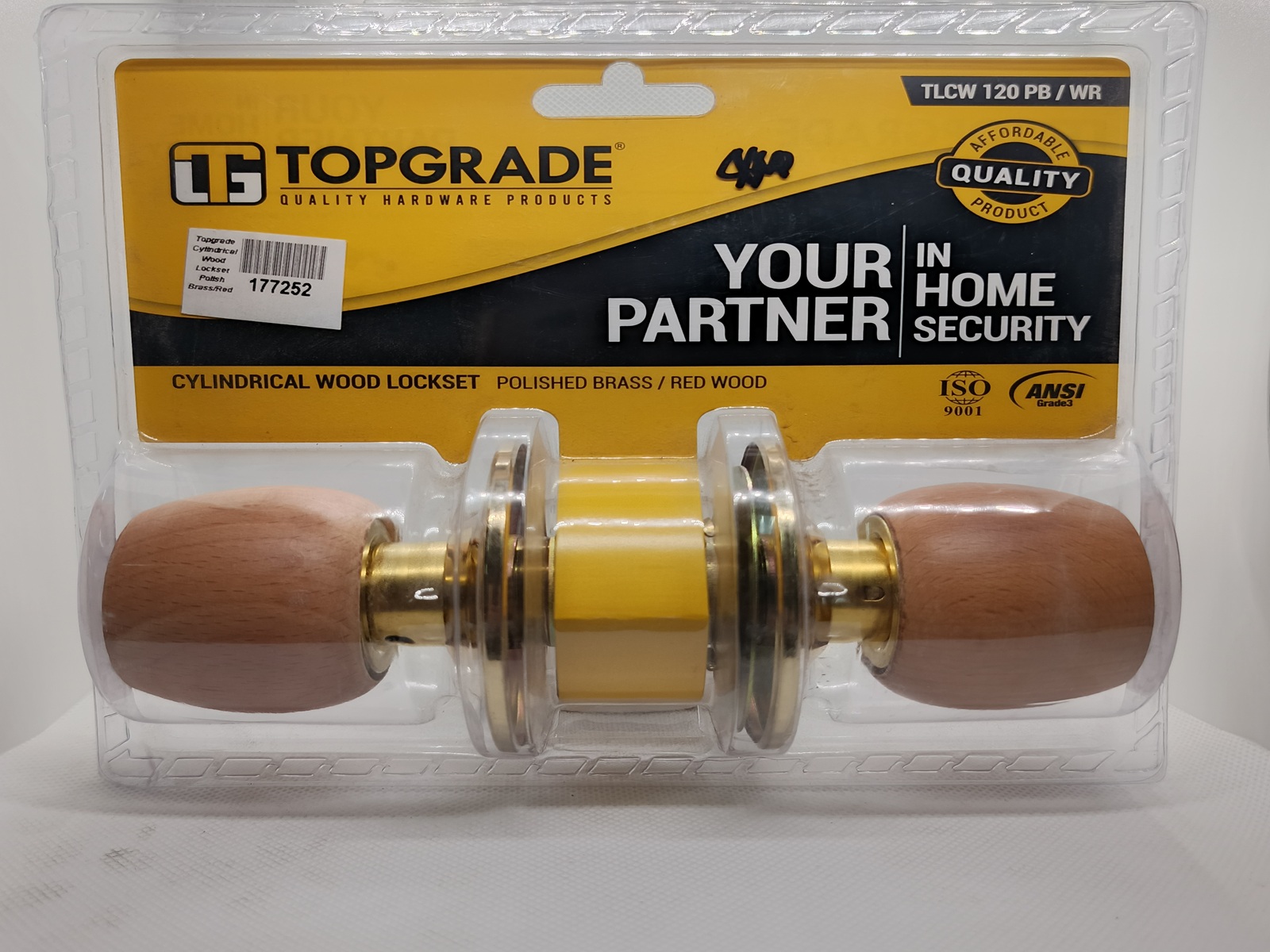 CYLINDRICAL WOOD LOCKSET (TOPGRADE)