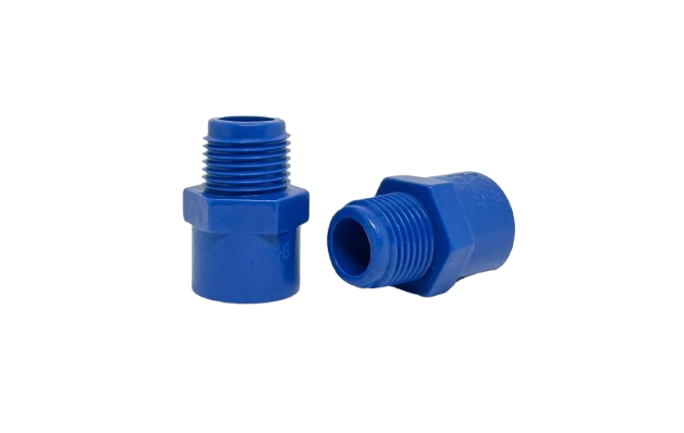 PVC BLUE MALE ADAPTER