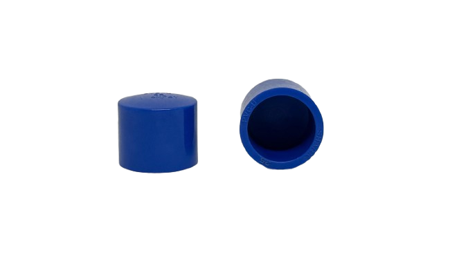 PVC BLUE END CAP 