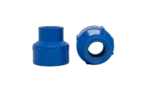 PVC BLUE FEMALE REDUCER 