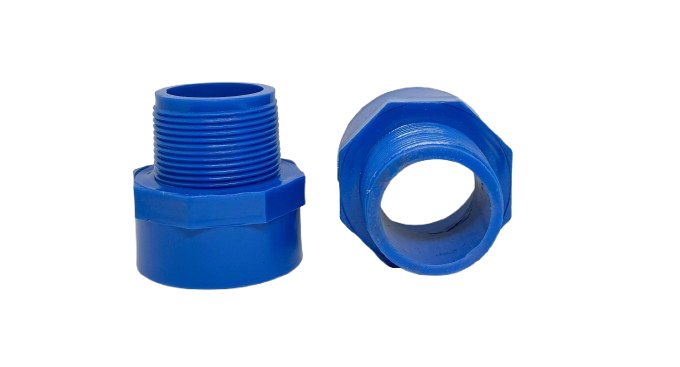 PVC BLUE MALE ADAPTOR 